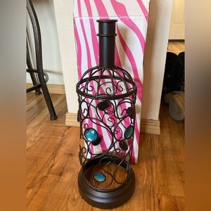 Pink Zebra Wine Bottle Shade